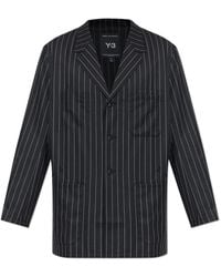 Y-3 - Pinstripe Pattern Blazer - Lyst