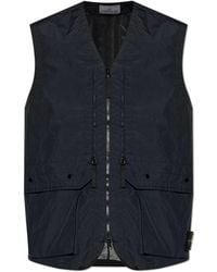 Stone Island - Vest With Logo Patch - Lyst