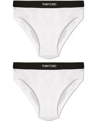 Tom Ford - Two-Pack Of Slip Briefs With Logo - Lyst