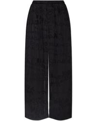 Balenciaga - Trousers With Logo - Lyst