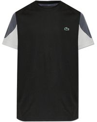 Lacoste - T-Shirt With Logo Patch - Lyst