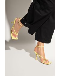 Bottega Veneta - Yellow 'stretch' Heeled Sandals - Lyst
