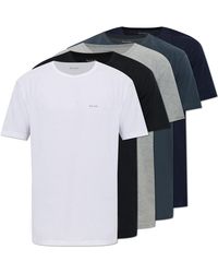 Paul Smith - Set Of Five Cotton T-Shirts - Lyst