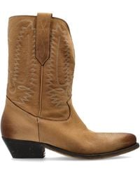 Golden Goose - Leather Heeled Ankle Boots 'Debbie' - Lyst