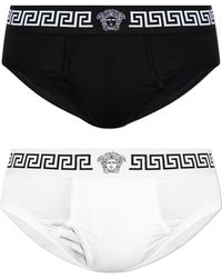 Versace - Two-Pack Of Cotton Briefs - Lyst