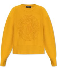 Versace - Sweater With The Head Of Medusa - Lyst