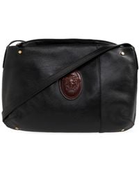 Versace - Leather Shoulder Bag With Medusa Head - Lyst