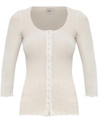 Chloé - Ribbed Fitted Top - Lyst