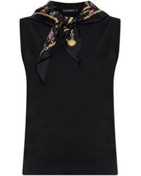 Dolce & Gabbana - Top With Detachable Scarf - Lyst