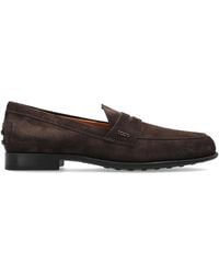 Tod's - Suede 'Loafers' Shoes - Lyst