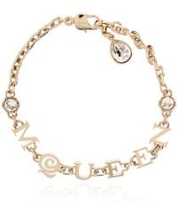 McQueen - Bracelet With Shimmering Crystals - Lyst