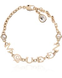 McQueen - Bracelet With Shimmering Crystals - Lyst