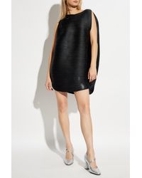 Pleats Please Issey Miyake - Pleated Dress With Polka Dot Pattern - Lyst