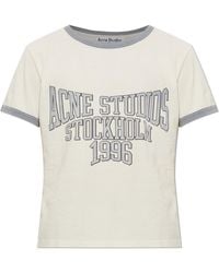 Acne Studios - Cotton T-Shirt With Print - Lyst