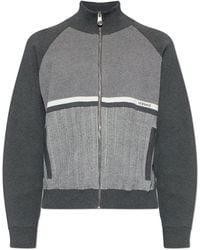 Versace - Cardigan With Stand-Up Collar - Lyst