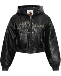 A Bathing Ape - Insulated Eco-Leather Jacket - Lyst