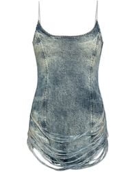DIESEL - Denim Dress De-Dra-Short-Fsg - Lyst
