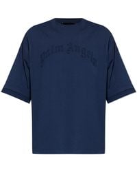 Palm Angels - T-Shirt With Embroidered Logo - Lyst