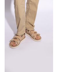 UGG - Goldencoast-strap Suede And Mesh-blend Flat Sandals - Lyst