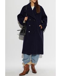 Chloé - Double-Breasted Wool Coat - Lyst