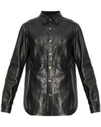 Rick Owens - Leather Jacket With Pockets - Lyst