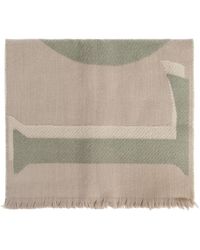 Loewe - Wool Scarf With Logo - Lyst