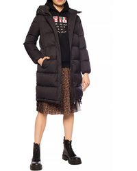 Burberry Detachable Hood Monogram Econyl® Puffer Coat - Black