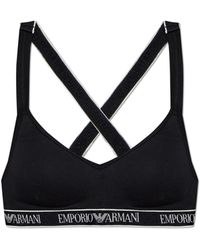 Emporio Armani - Cotton Bra - Lyst