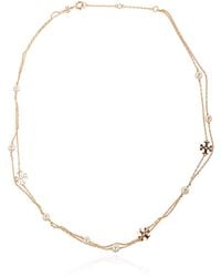 Tory Burch - Necklace With Glass Pearls - Lyst