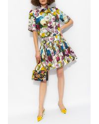 Dolce & Gabbana - Skirt With Floral Motif, - Lyst