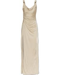 Versace - Long Dress With A Slit - Lyst