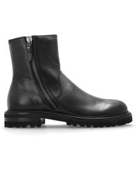 Giorgio Armani - Leather Ankle Boots - Lyst