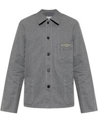 Givenchy - Denim Jacket With Logo - Lyst
