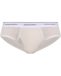 DSquared² - Wool Briefs With Logo - Lyst