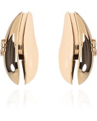 Tory Burch - Earrings With A Raised Logo - Lyst