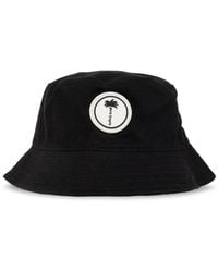 Palm Angels - Bucket Hat With Logo Patch - Lyst