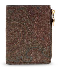 Etro - Wallet With Logo Charm - Lyst