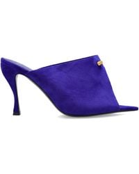 Balenciaga - Studded Heeled Mules 'M.City' - Lyst