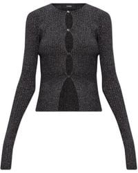 Amiri - Cardigan With Metallic Thread - Lyst