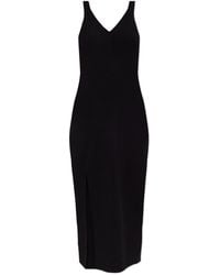 Lacoste - Ribbed Dress With Straps - Lyst