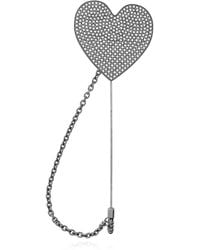 Moschino - Heart-Shaped Brooch - Lyst