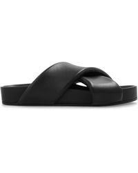 Jil Sander - Leather Slides - Lyst