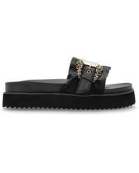 Versace Jeans Couture - Satin Platform Slides - Lyst