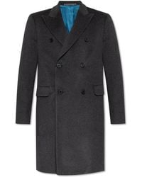 Paul Smith - Double-Breasted Coat - Lyst