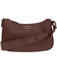 Emporio Armani - Bag With Printed Logo - Lyst