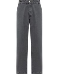 Officine Generale - Jeans With Logo - Lyst