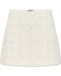Versace - Tweed Skirt With Lurex Thread - Lyst