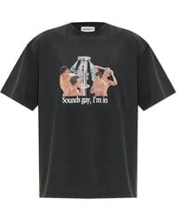 Carne Bollente - T-Shirt With A Colorful Print - Lyst