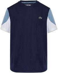 Lacoste - T-Shirt With Logo Patch - Lyst