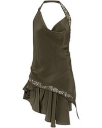 McQueen - Silk Top With Shimmering Appliqués - Lyst